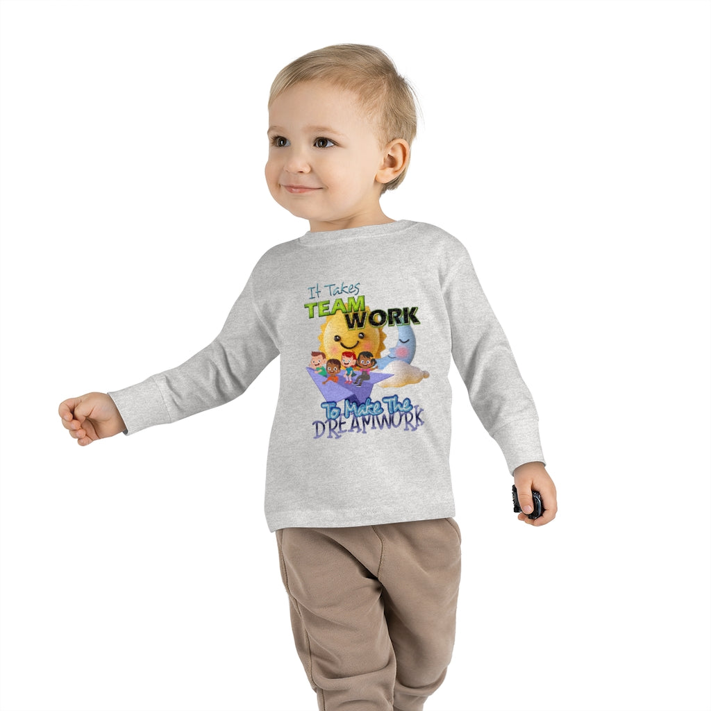 Team Work Toddler Long Sleeve Tee