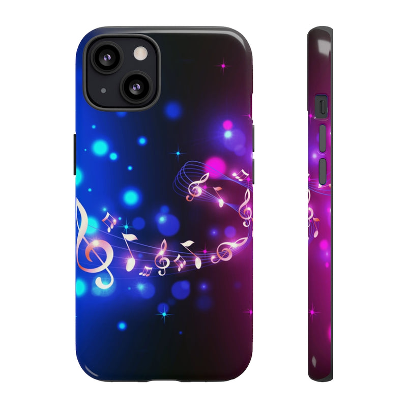 Golden Notes Music iPhone Tough Cases