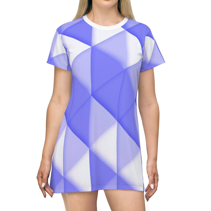 Chopped Geometric T-Shirt Dress