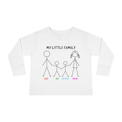 My Little Family Toddler Long Sleeve Tee