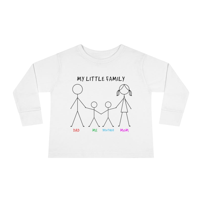 My Little Family Toddler Long Sleeve Tee