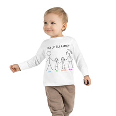 My Little Family Toddler Long Sleeve Tee