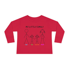 My Little Family Toddler Long Sleeve Tee
