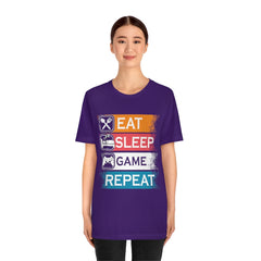 Gaming Repeat Unisex Jersey Short Sleeve Tee