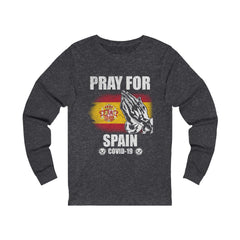Pray For Spain Unisex Jersey Long Sleeve Tee