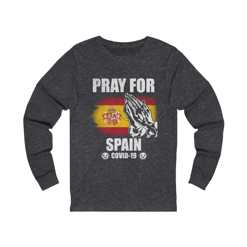 Pray For Spain Unisex Jersey Long Sleeve Tee