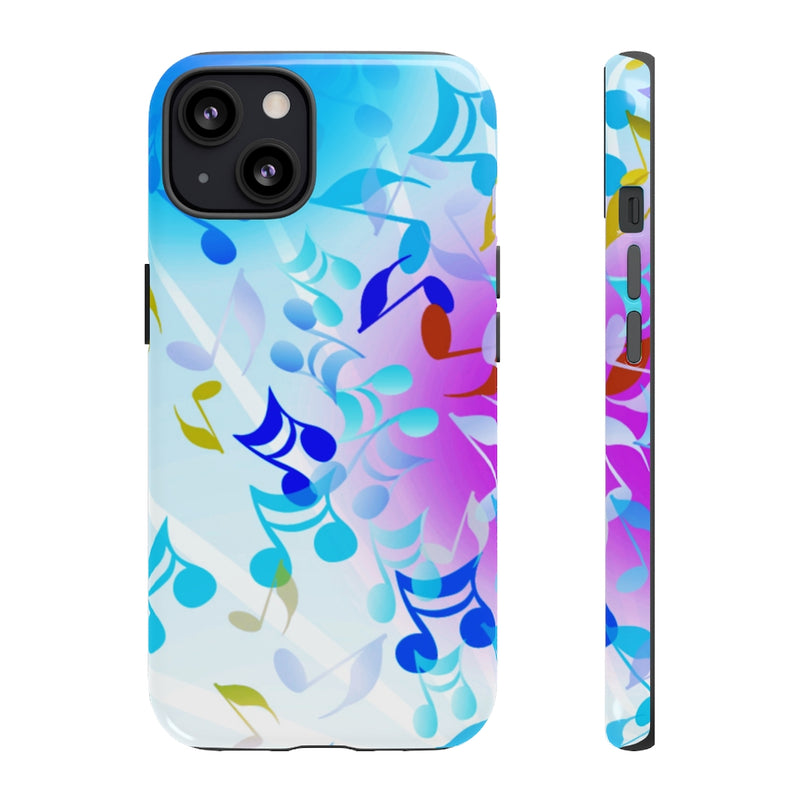 Scattered Notes Music iPhone Tough Cases