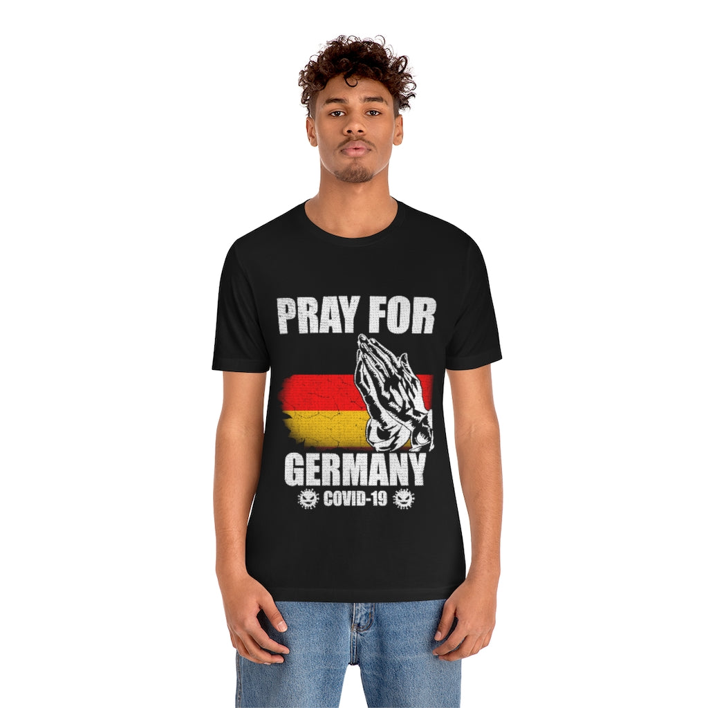 Pray For Germany Unisex Jersey Short Sleeve Tee