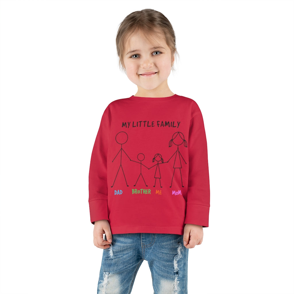 My Little Family Toddler Long Sleeve Tee