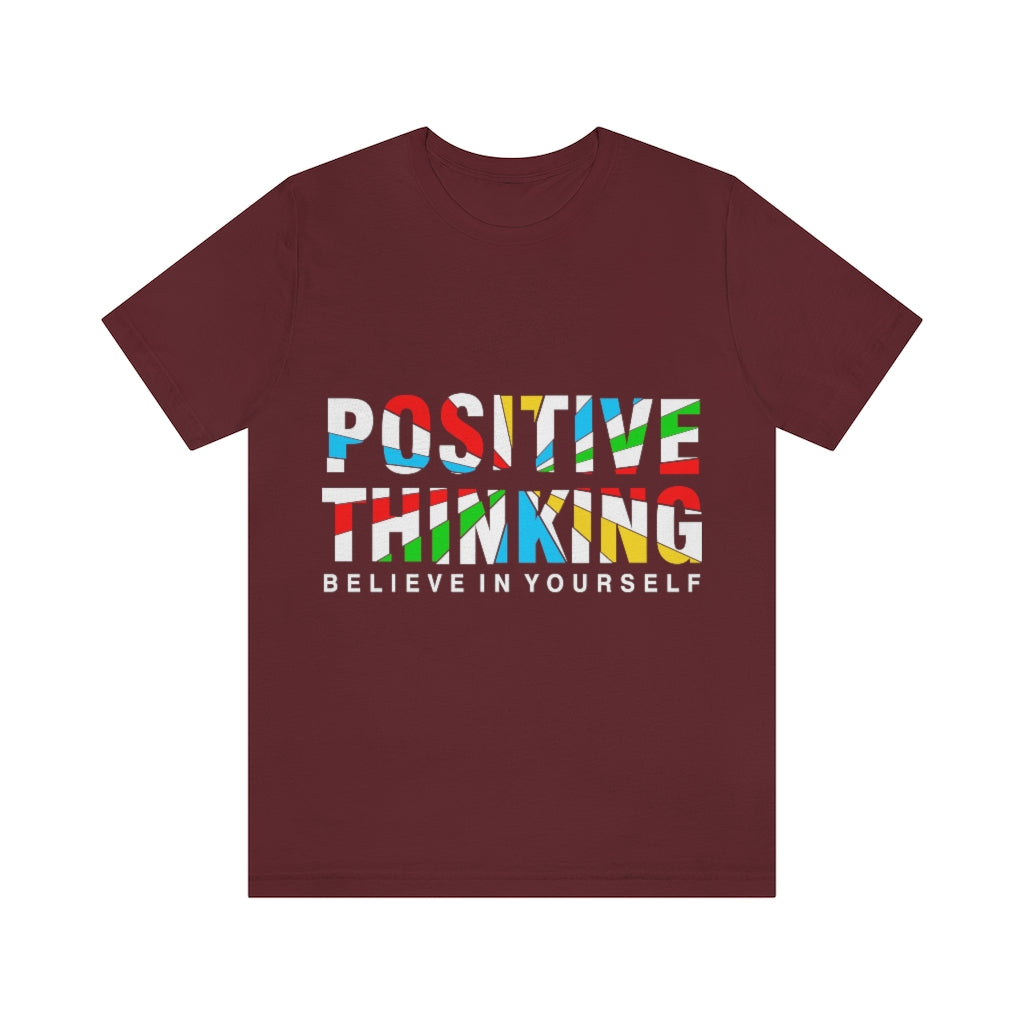Positive Thinking Unisex Jersey Short Sleeve Tee