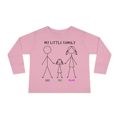 My Little Family Toddler Long Sleeve Tee
