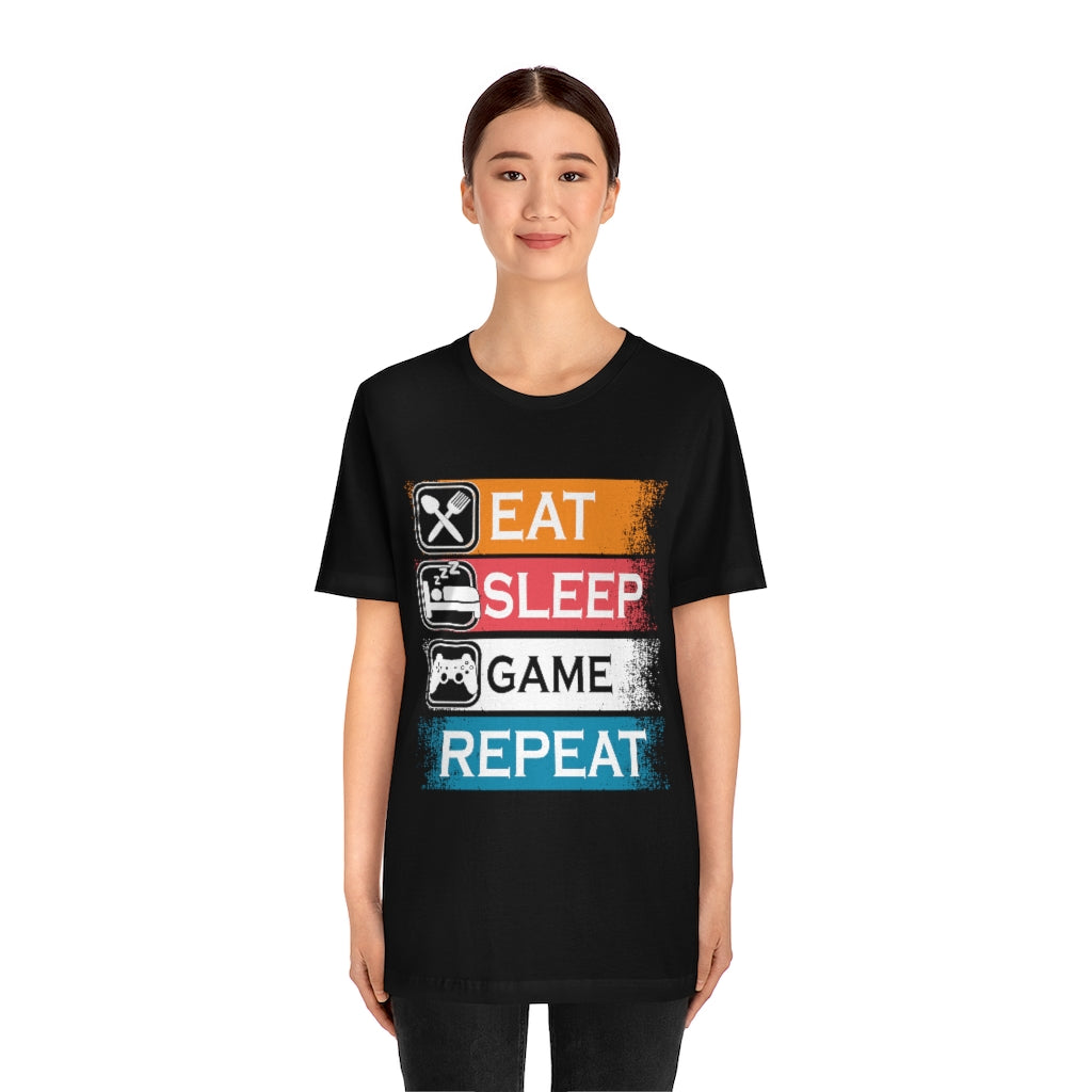 Gaming Repeat Unisex Jersey Short Sleeve Tee