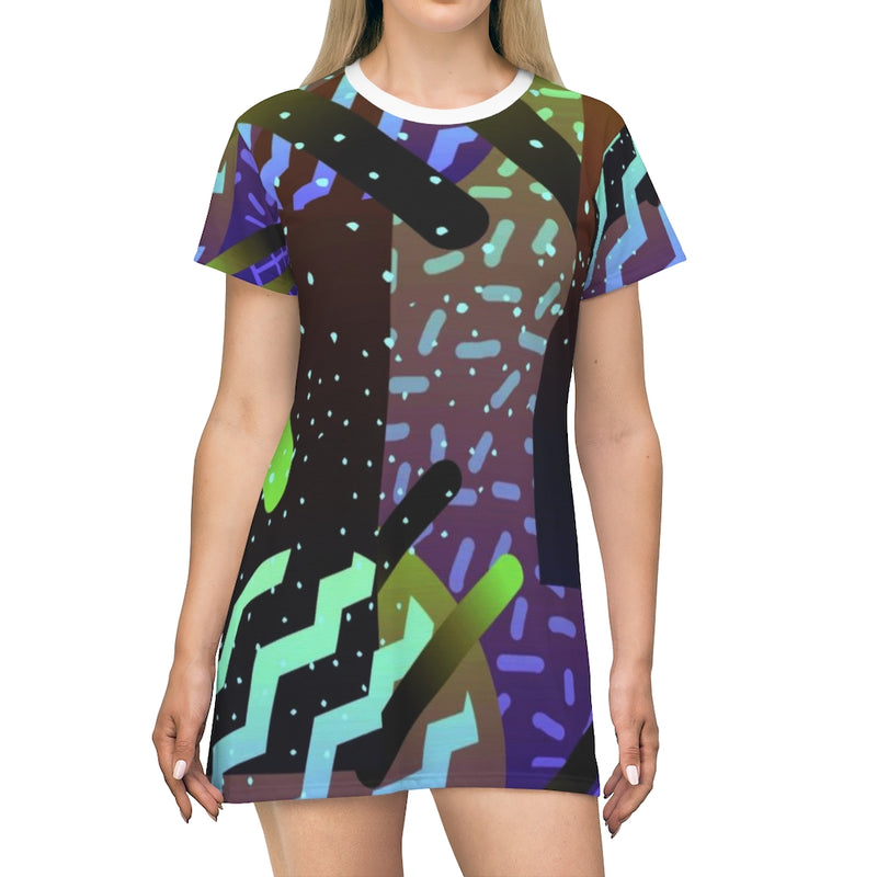 Sprinkles Geometric T-Shirt Dress