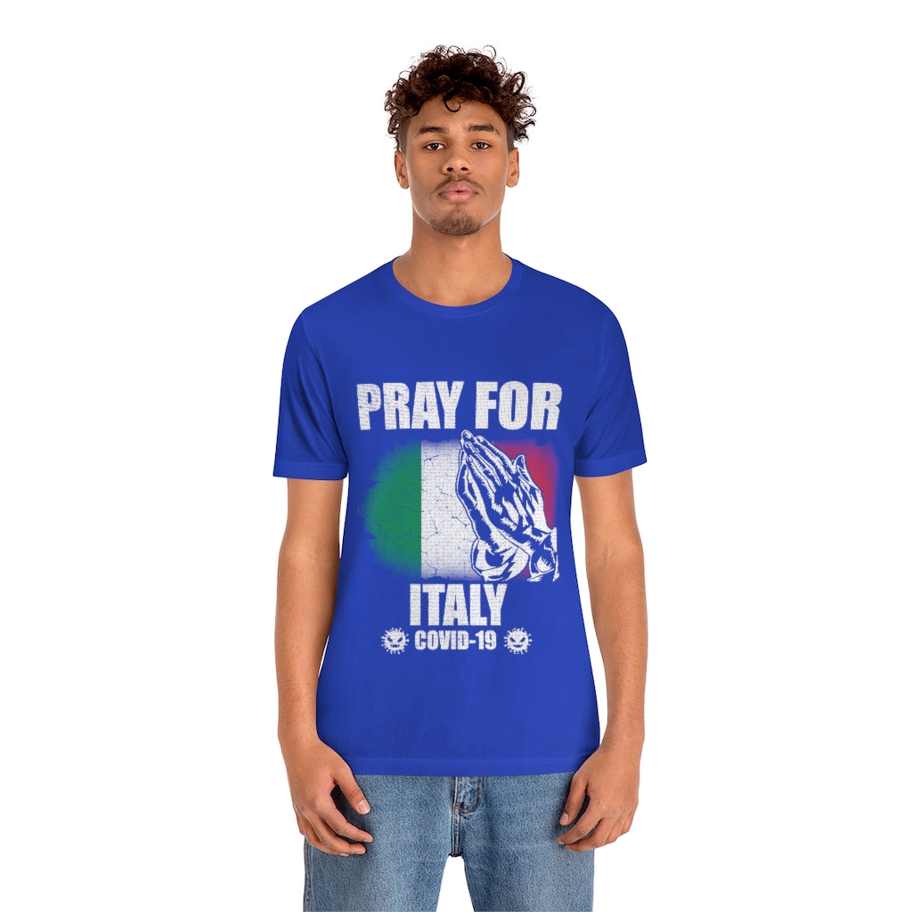 Pray For Italy Unisex Jersey Short Sleeve Tee