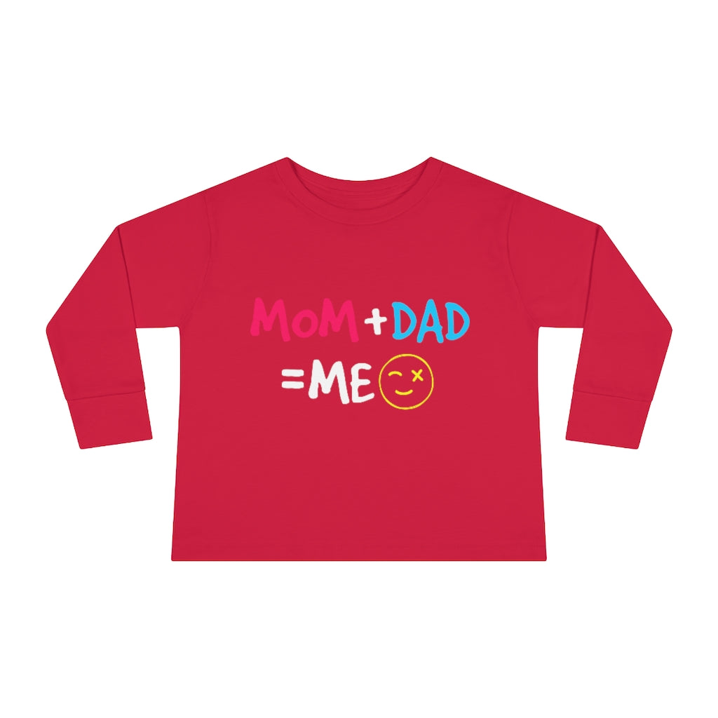 Mom Dad Me Toddler Long Sleeve Tee