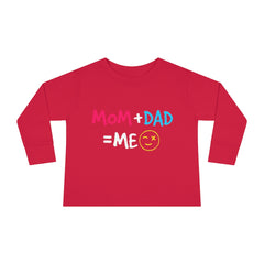 Mom Dad Me Toddler Long Sleeve Tee
