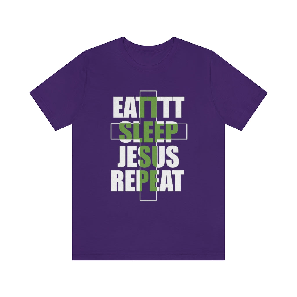 Jesus Repeat Unisex Jersey Short Sleeve Tee
