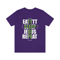 Jesus Repeat Unisex Jersey Short Sleeve Tee