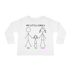 My Little Family Toddler Long Sleeve Tee