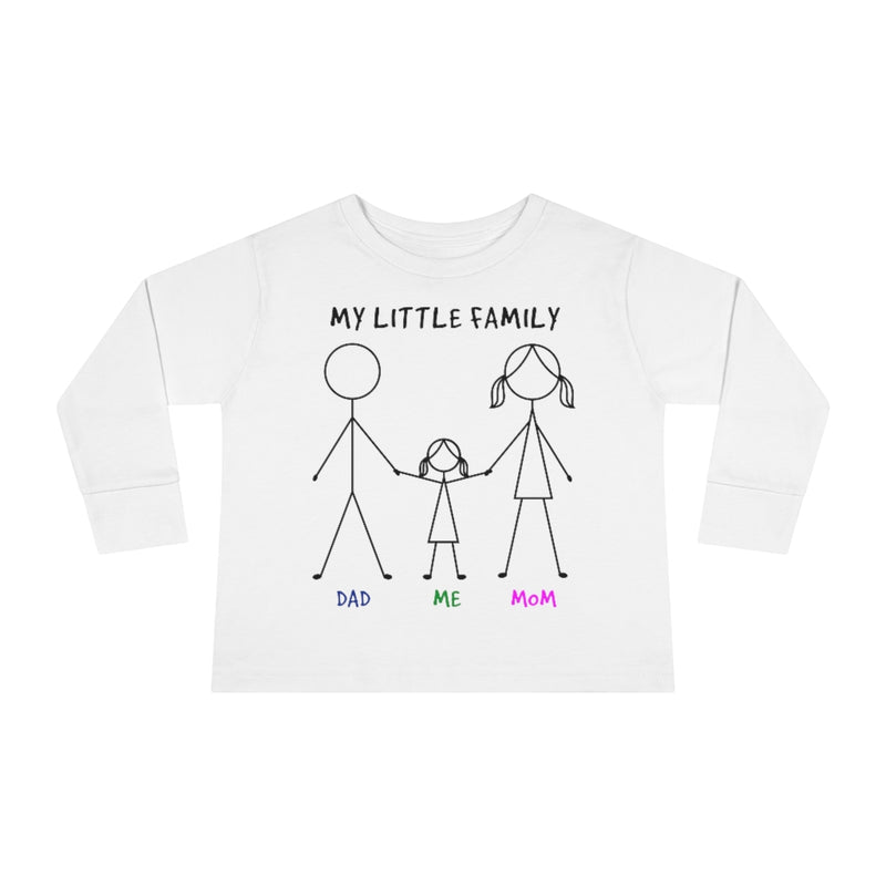 My Little Family Toddler Long Sleeve Tee