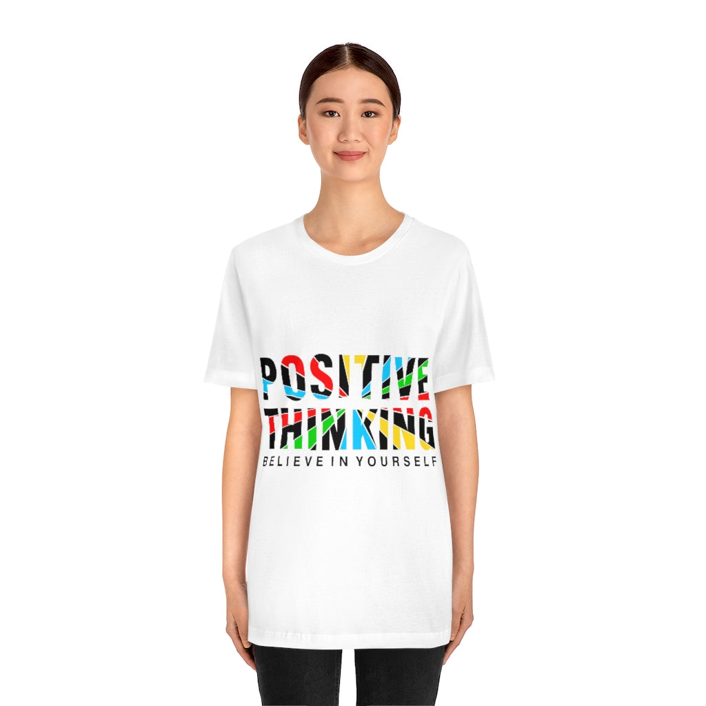 Positive Thinking Unisex Jersey Short Sleeve Tee