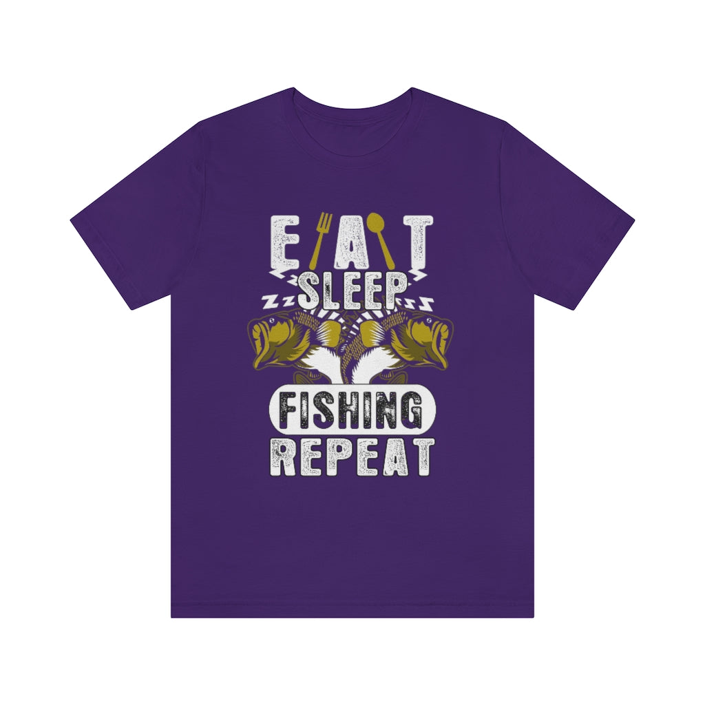 Fishing Repeat Unisex Jersey Short Sleeve Tee