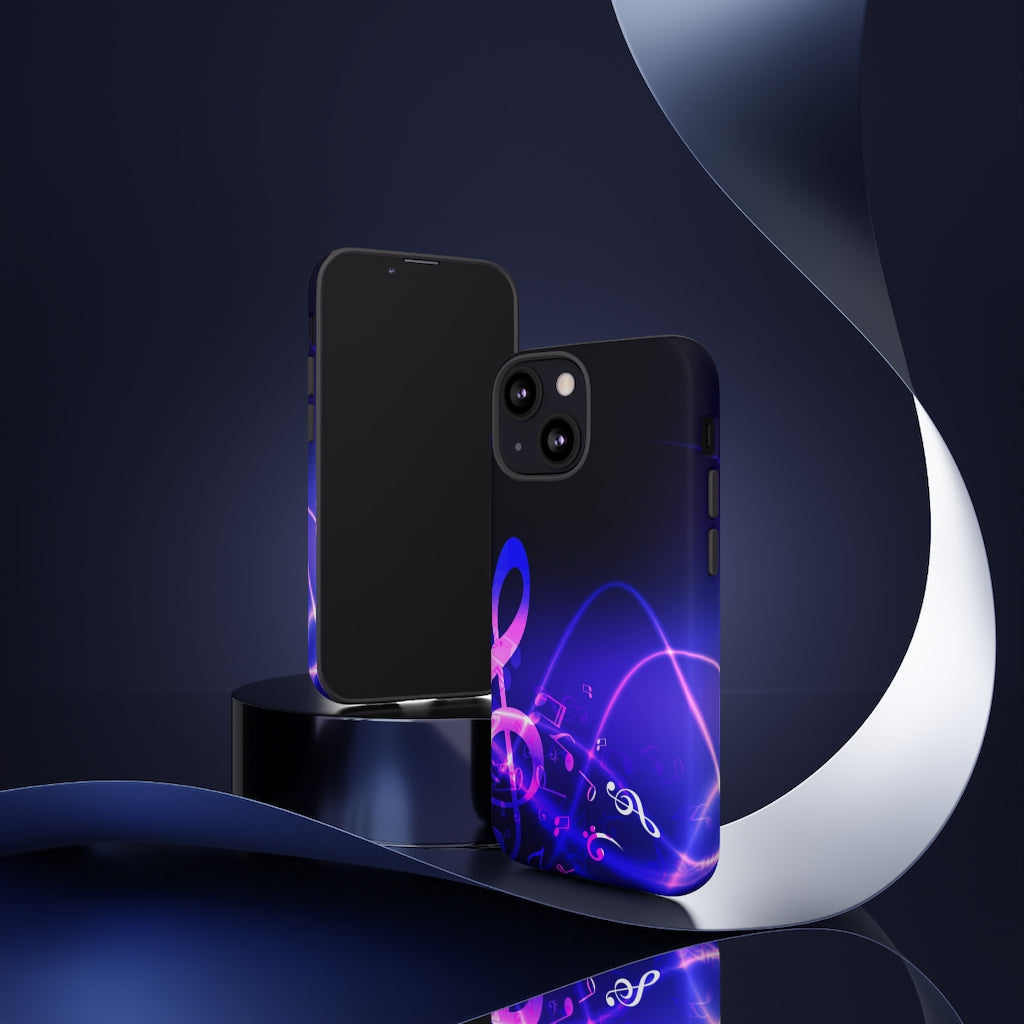 Floating Notes Music iPhone Tough Cases