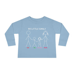 My Little Family Toddler Long Sleeve Tee