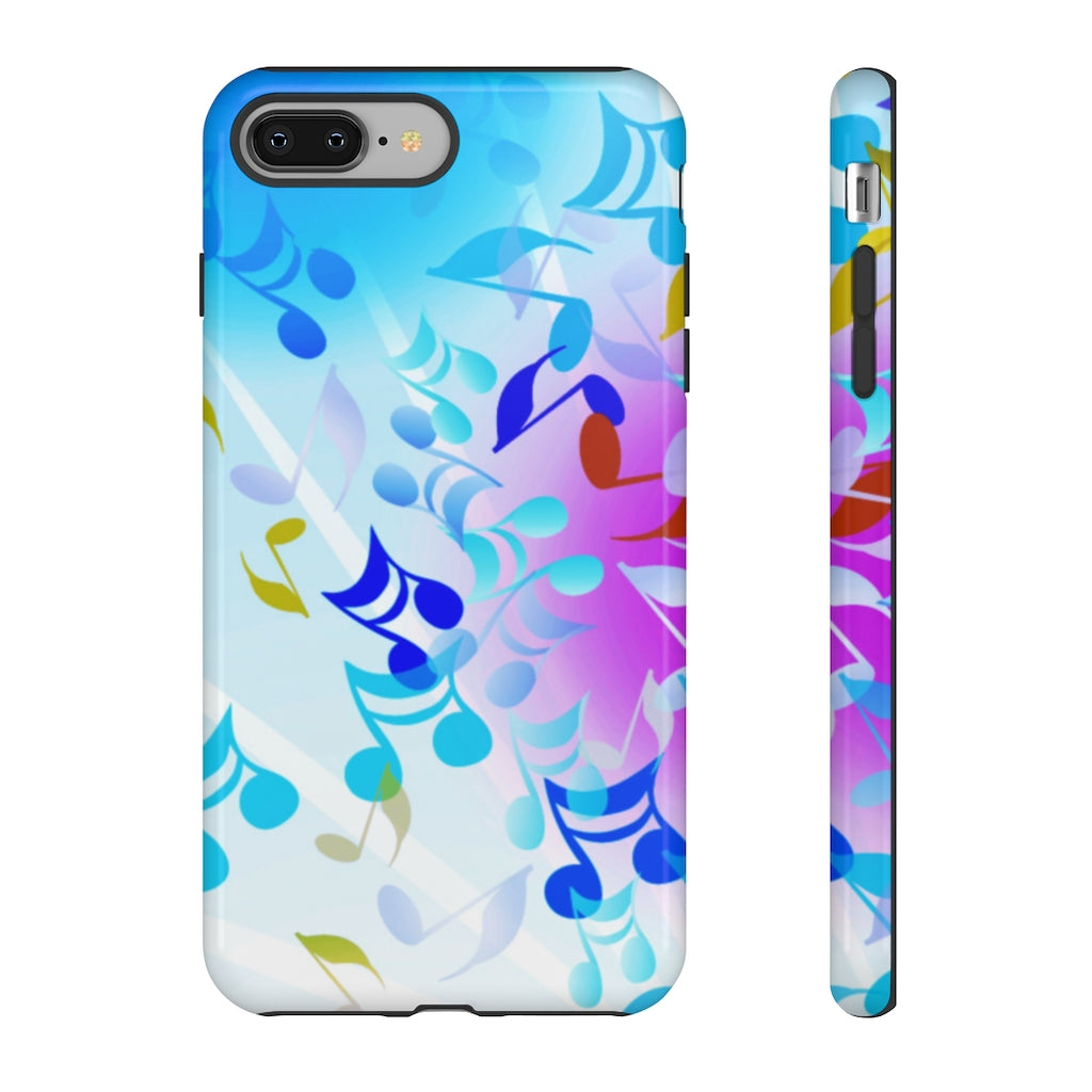 Scattered Notes Music iPhone Tough Cases