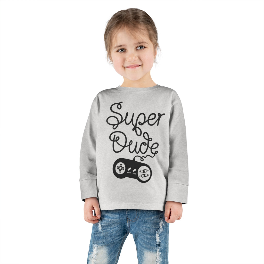 Super Dude Toddler Long Sleeve Tee