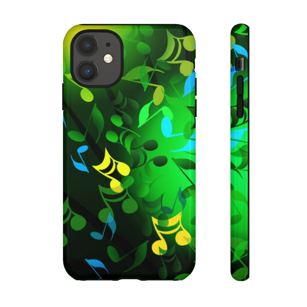 Scattered Notes Music iPhone Tough Cases