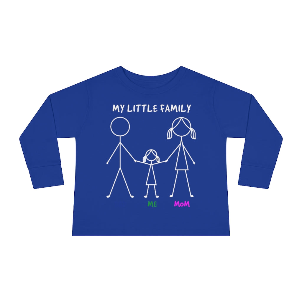 My Little Family Toddler Long Sleeve Tee