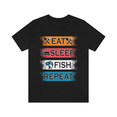Fishing Repeat Unisex Jersey Short Sleeve Tee