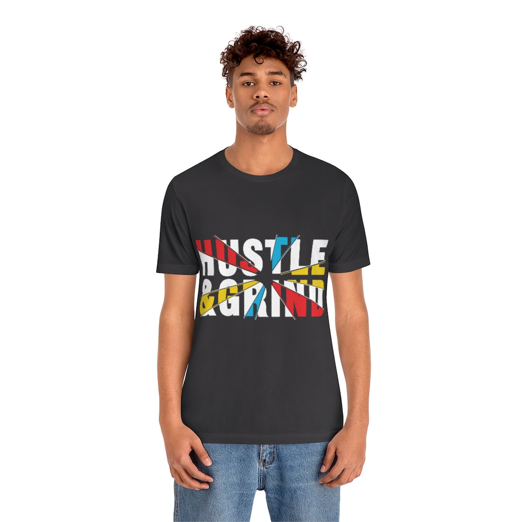 Hustle And Grind Unisex Jersey Short Sleeve Tee