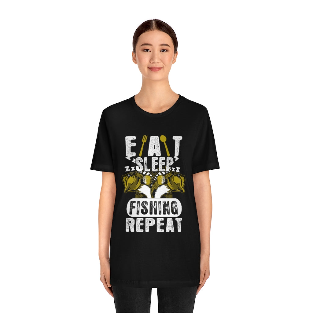 Fishing Repeat Unisex Jersey Short Sleeve Tee