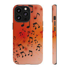 Curving Notes Music iPhone Tough Cases
