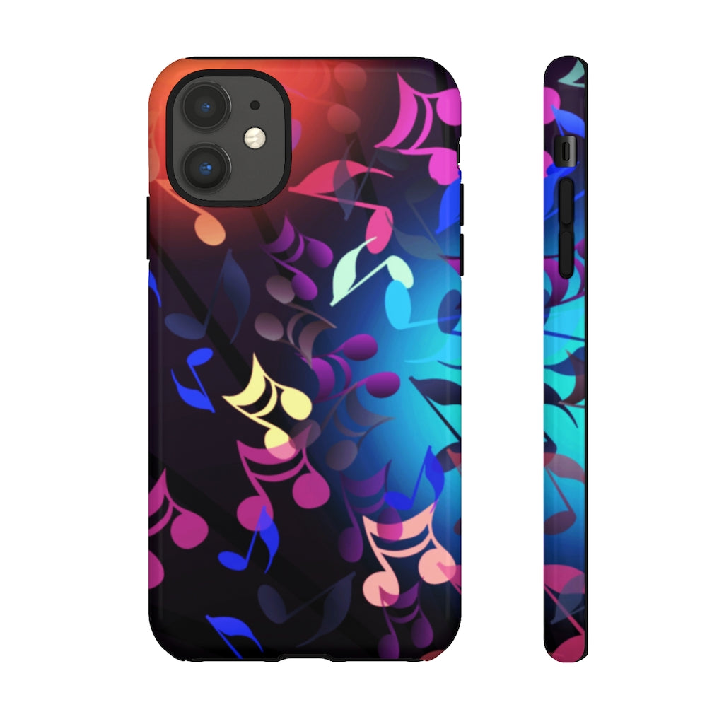 Scattered Notes Music iPhone Tough Cases