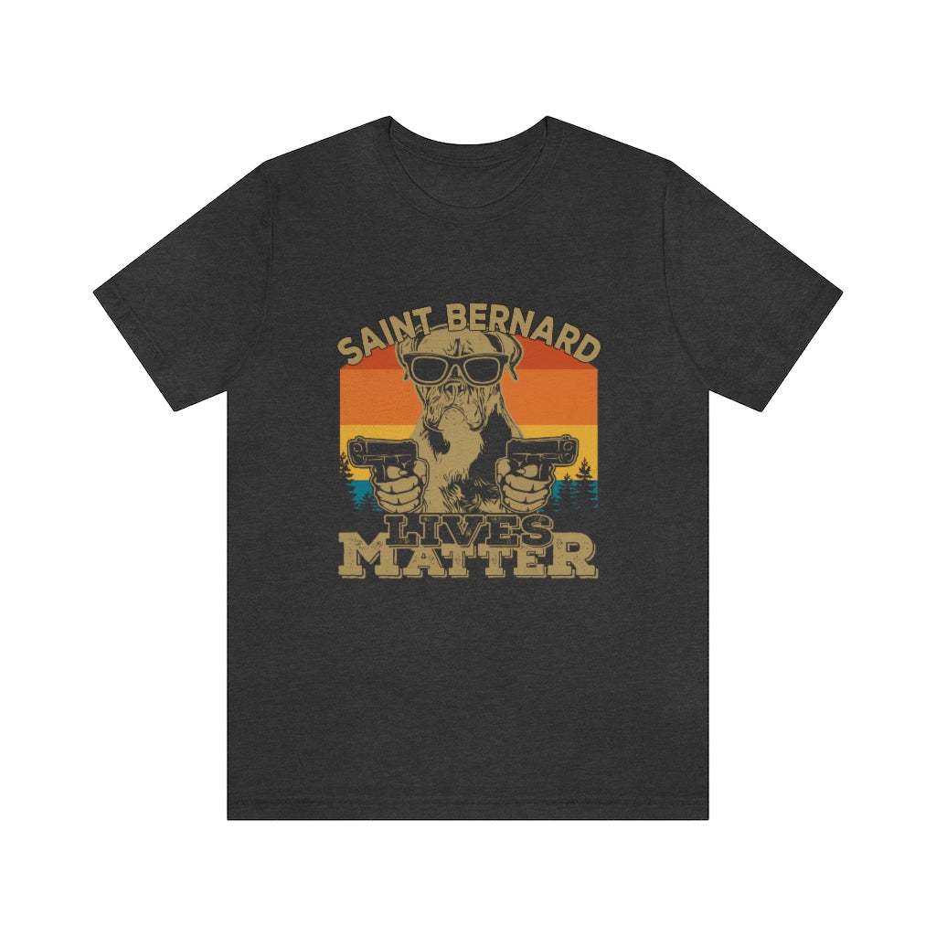 Saint Bernard Lives Matter Unisex Jersey Short Sleeve Tee