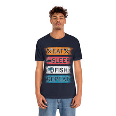 Fishing Repeat Unisex Jersey Short Sleeve Tee