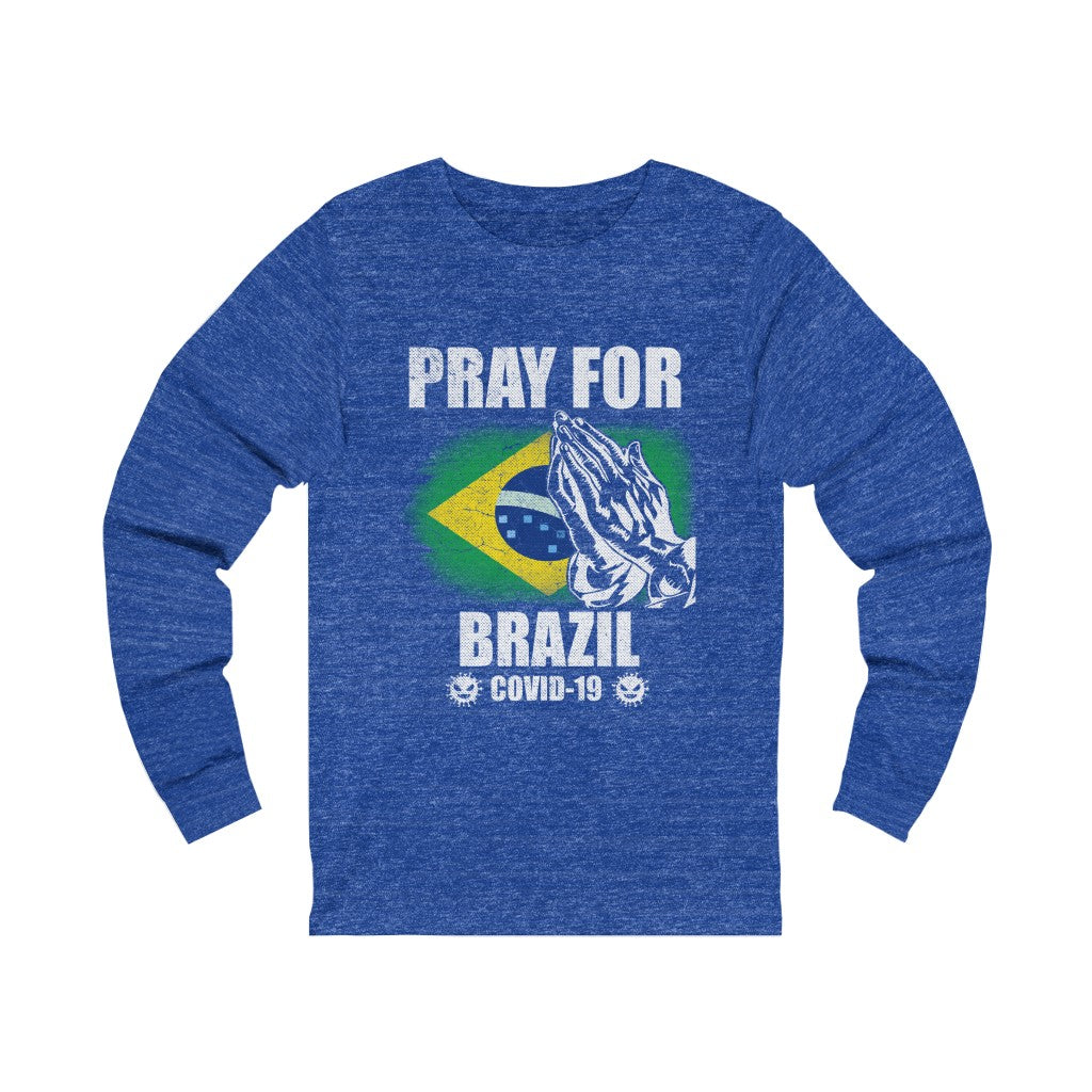 Pray For Brazil Unisex Jersey Long Sleeve Tee