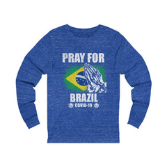 Pray For Brazil Unisex Jersey Long Sleeve Tee