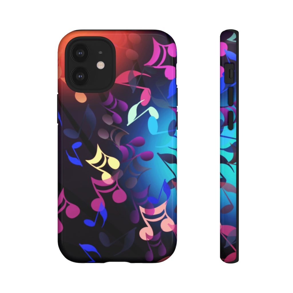 Scattered Notes Music iPhone Tough Cases