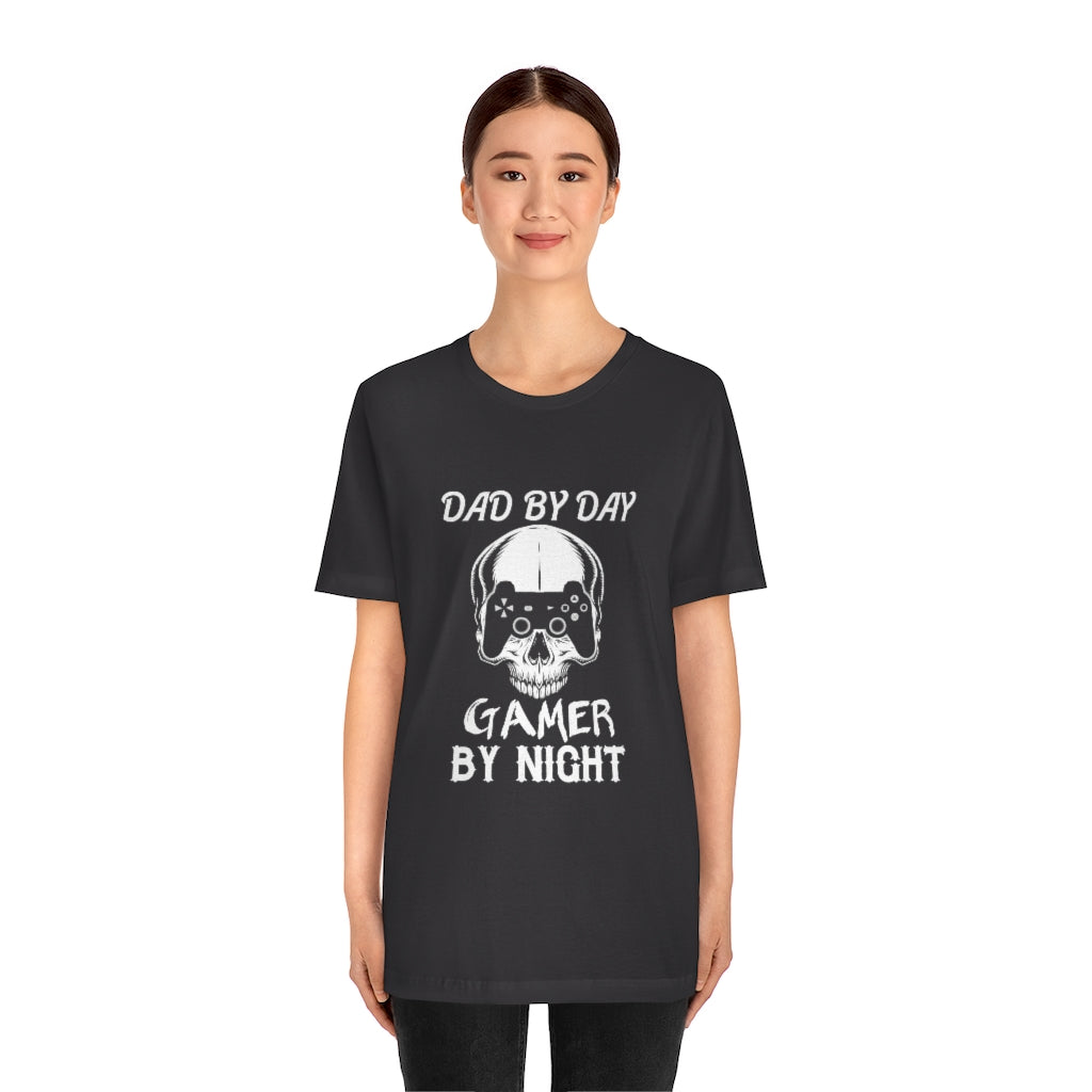 Gamer By Night Unisex Jersey Short Sleeve Tee