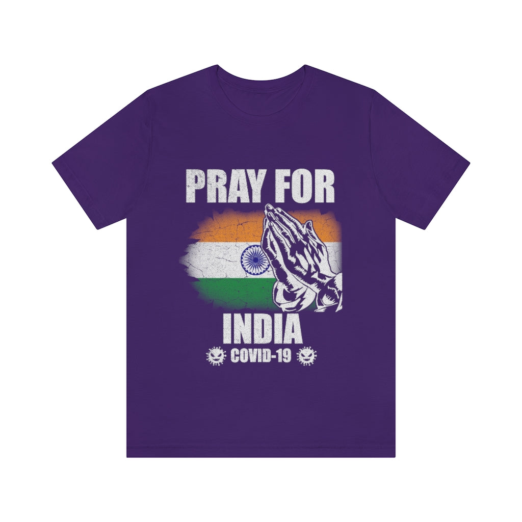 Pray For India Unisex Jersey Short Sleeve Tee