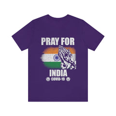 Pray For India Unisex Jersey Short Sleeve Tee