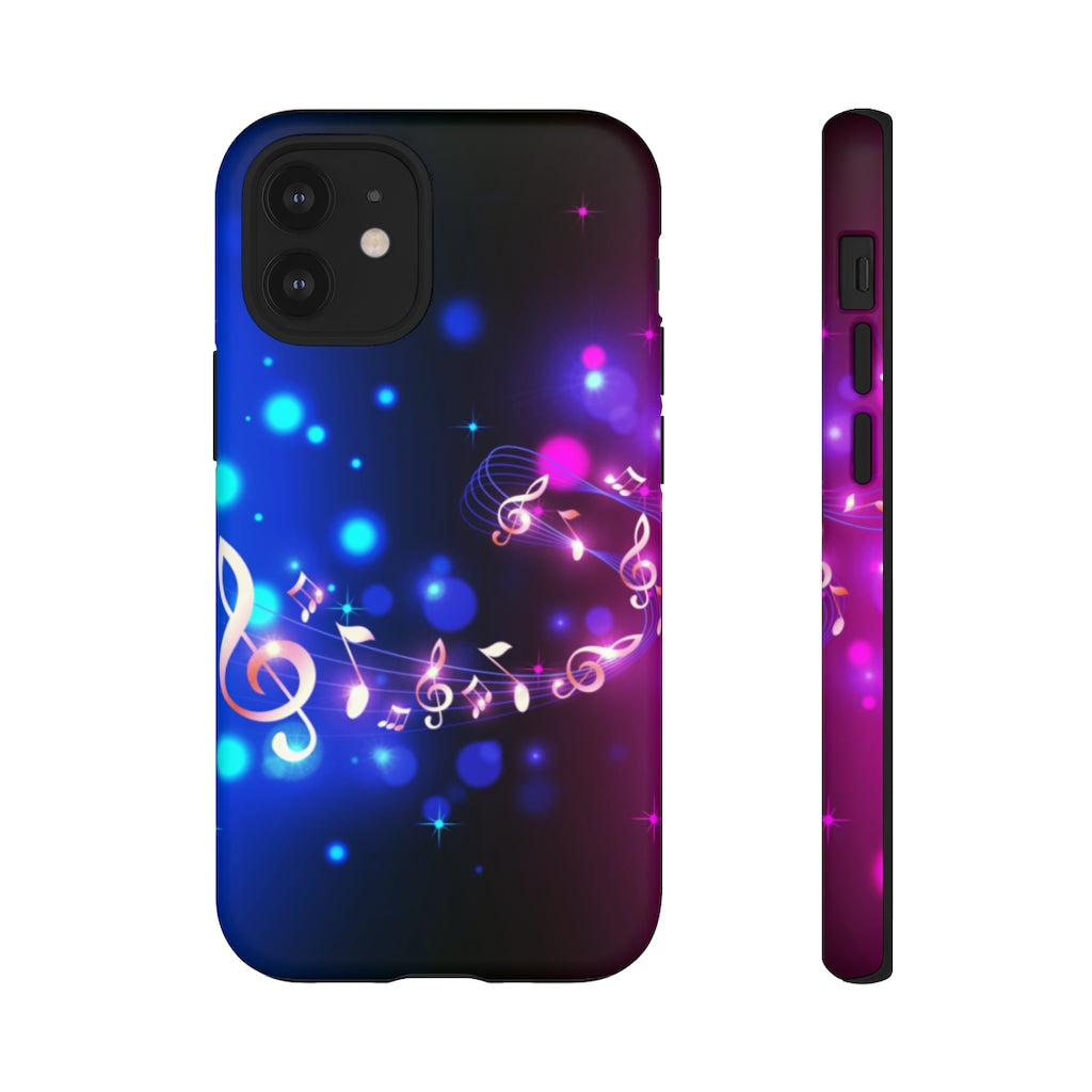 Golden Notes Music iPhone Tough Cases