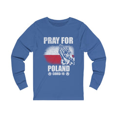 Pray For Poland Unisex Jersey Long Sleeve Tee