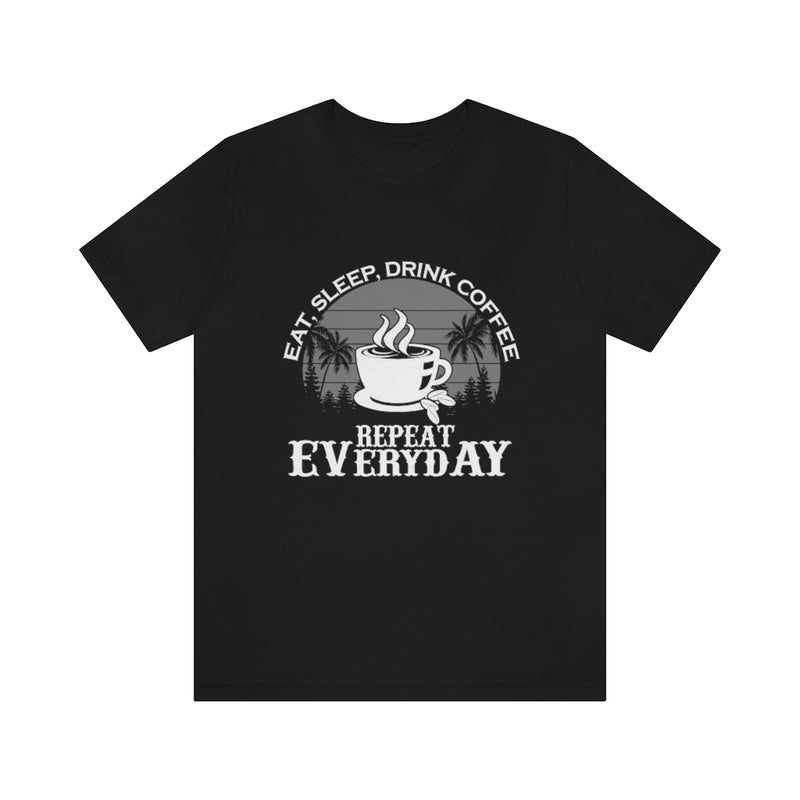 Coffee Repeat Unisex Jersey Short Sleeve Tee