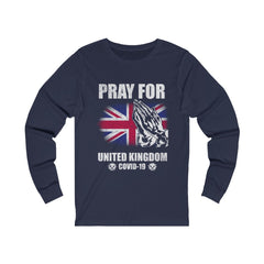 Pray For United Kingdom Unisex Jersey Long Sleeve Tee