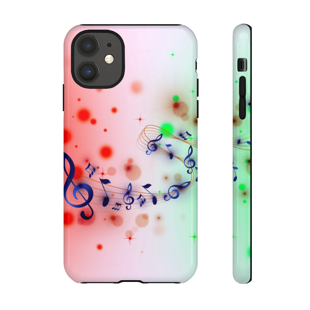 Purple Notes Music iPhone Tough Cases